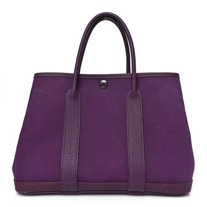 Hermes Toile Militaire Negonda Garden Party 30 TPM Cassis 1 of 10