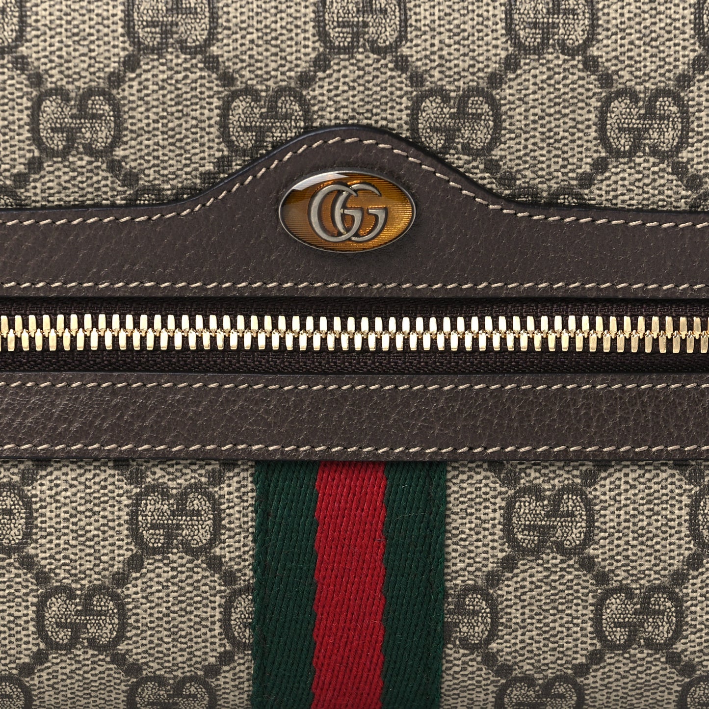 GG Supreme Monogram Small Ophidia Belt Bag 65 26 Dark Brown