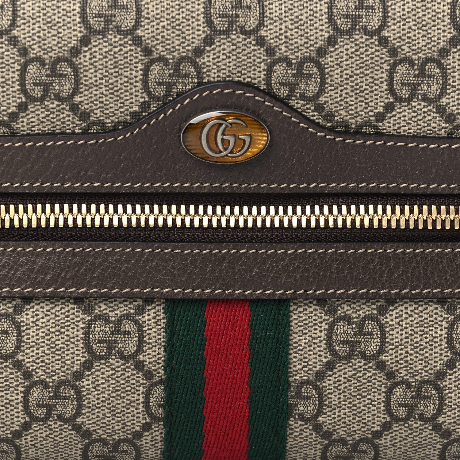 Gucci GG Supreme Monogram Small Ophidia Belt Bag 65 26 Dark Brown 8 of 10