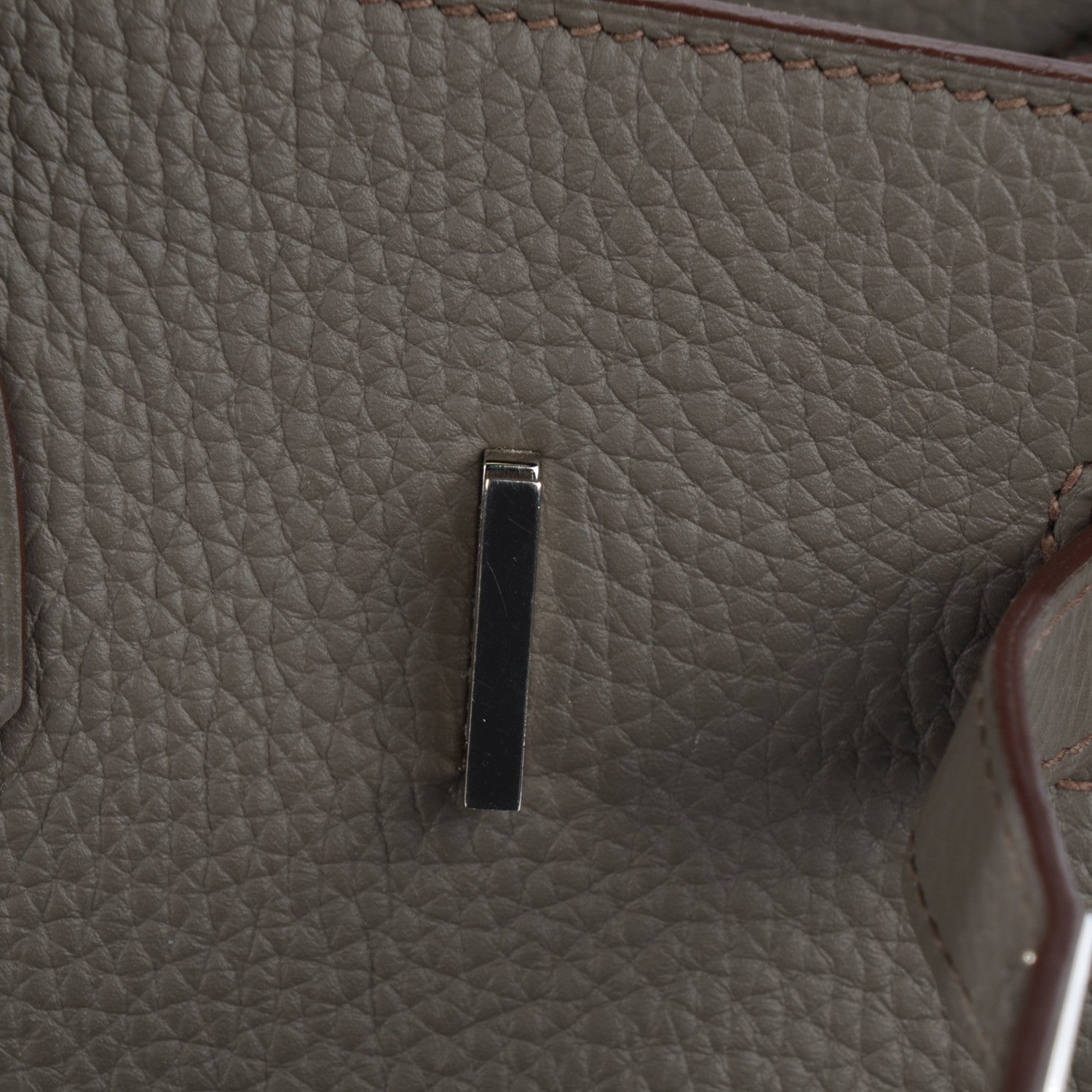 Hermes Taurillon Clemence Birkin 35 Etain 6 of 21