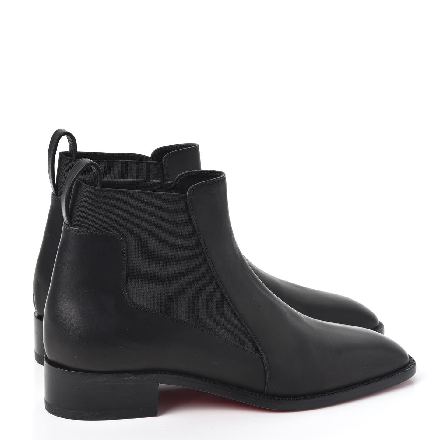 Calfskin Ingrassato Womens Marmada Flat Chelsea Boots 38 Black