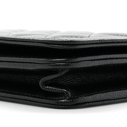Chanel Caviar Quilted Boy Clutch With Chain Black 11 of 14