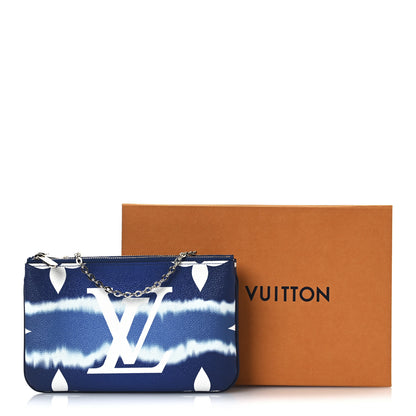 Louis Vuitton Monogram Giant Escale Double Zip Pochette Blue 13 of 13