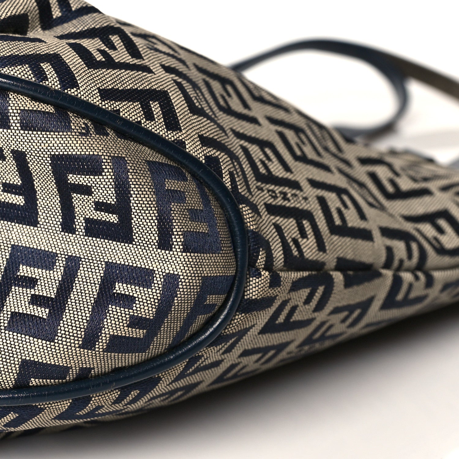 Fendi Zucchino Shopping Tote Navy 8 of 9