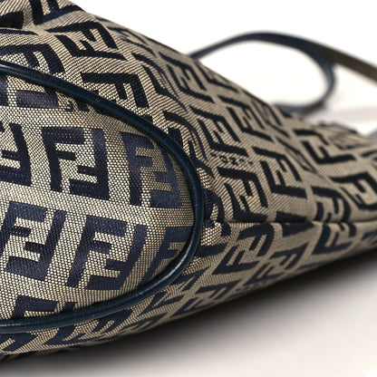 Fendi Zucchino Shopping Tote Navy 8 of 9