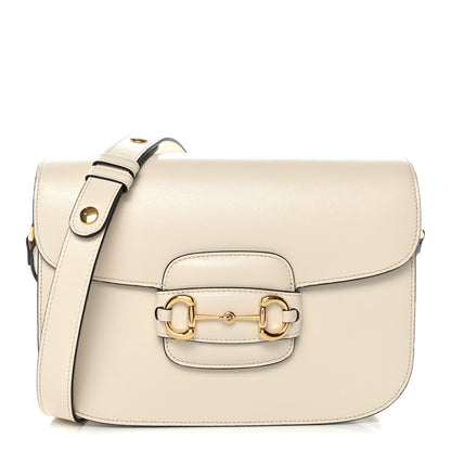 Gucci Azalea Calfskin Horsebit 1955 Shoulder Bag Mystic White 1 of 13