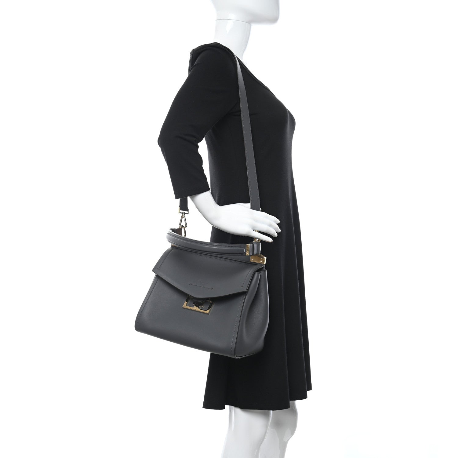 Givenchy Calfskin Small Mystic Shoulder Bag Storm Grey 2 of 8
