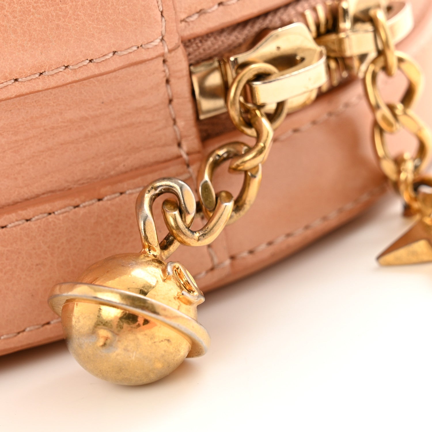 Chanel Glazed Calfskin Round As Earth Evening Bag Beige 12 of 16