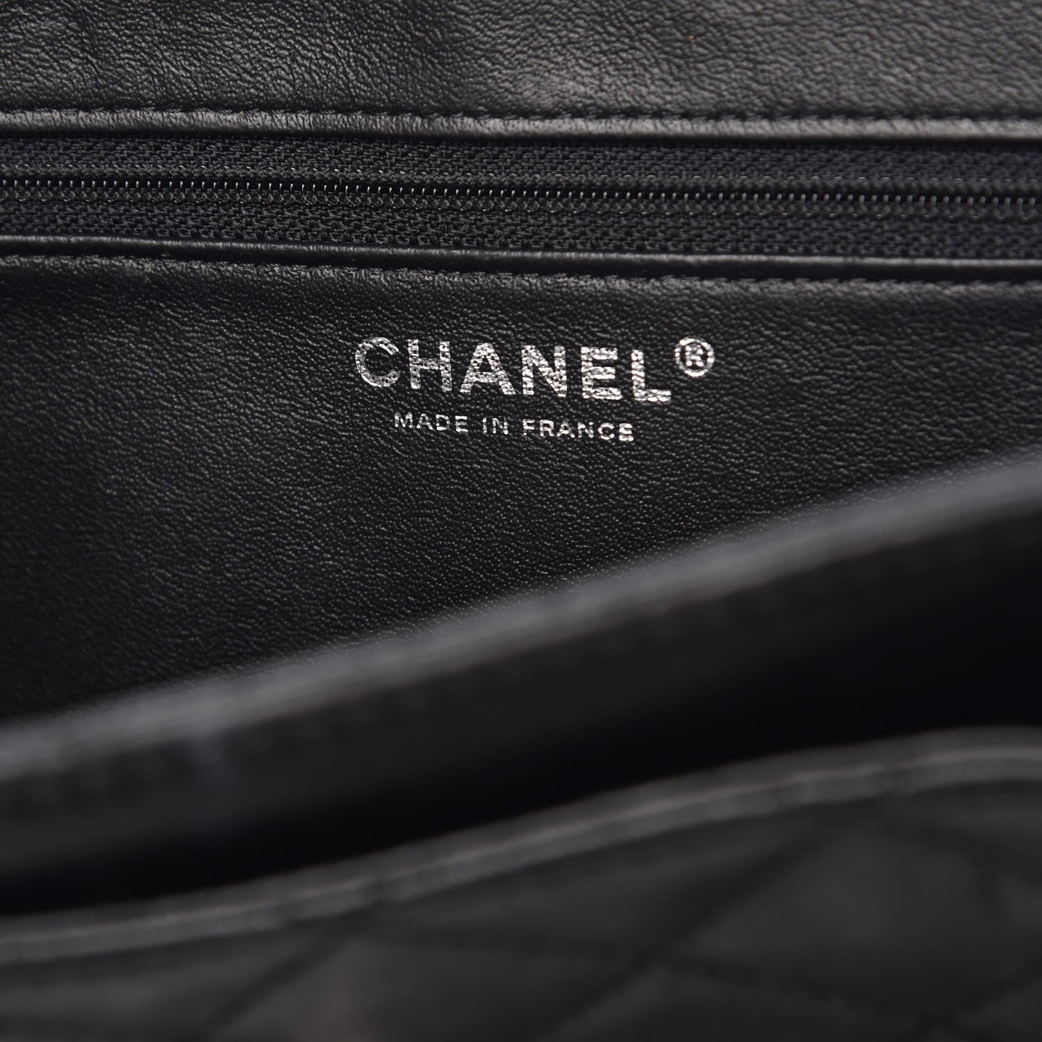 Chanel Lambskin Quilted CC Accordion Shopping Bag Black 5 of 14