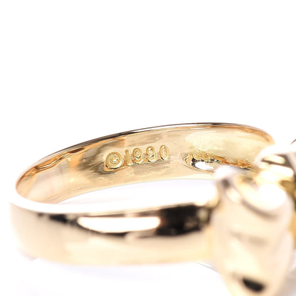 Tiffany 18K Yellow Gold Bow Ring 48 4.5 5 of 6