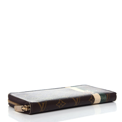 Louis Vuitton Monogram Groom Zippy Organizer Wallet Green 4 of 8