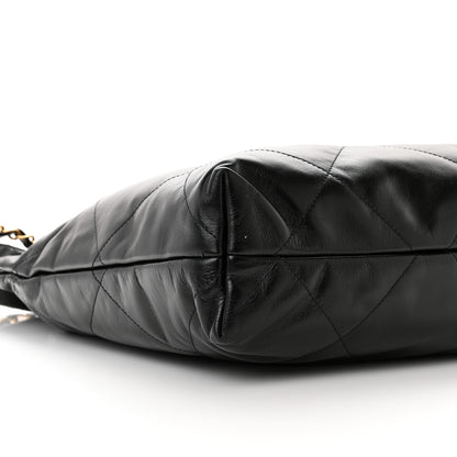 Chanel Shiny Calfskin Quilted Chanel 22 Black 10 of 12