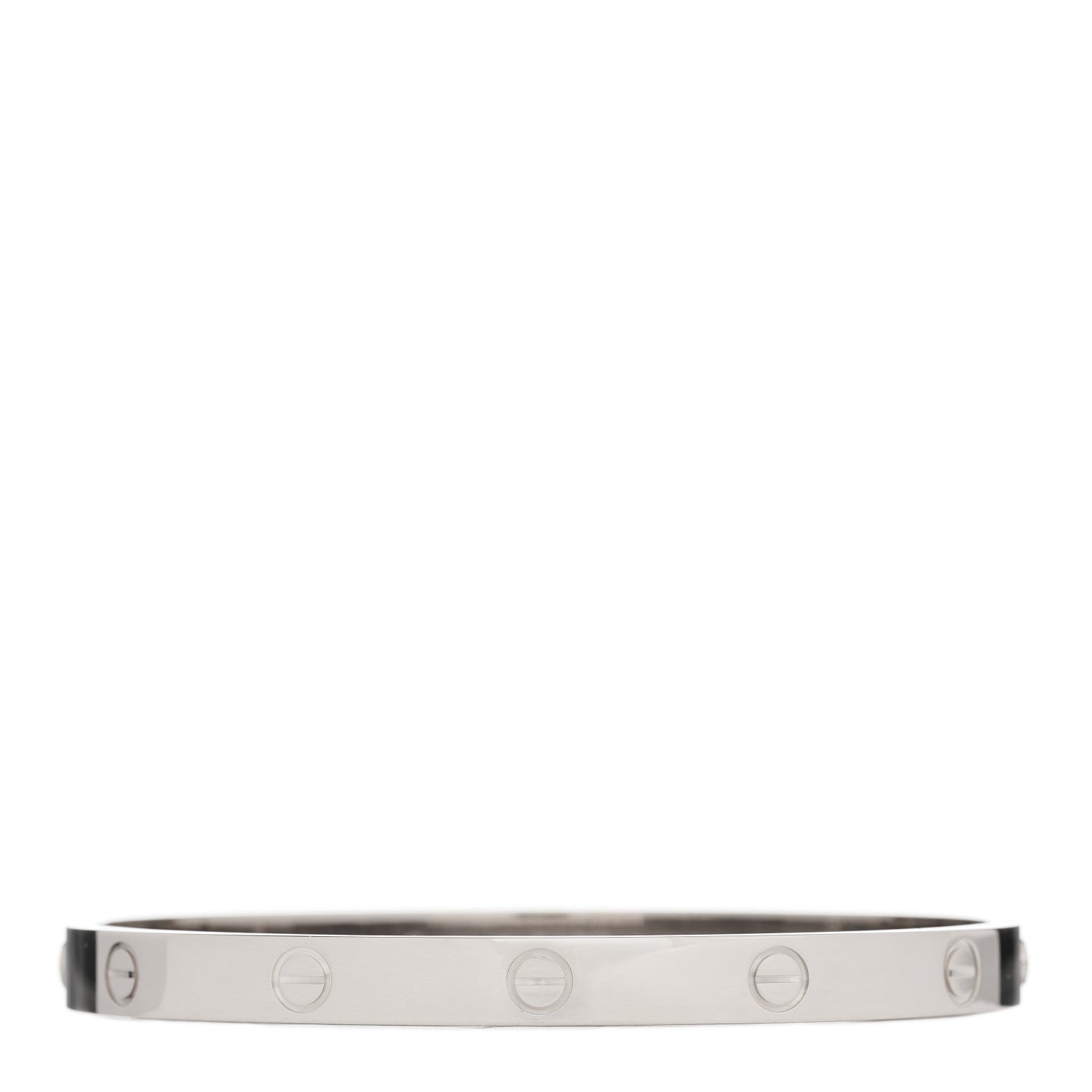 Cartier 18K White Gold LOVE Bracelet 19 2 of 3