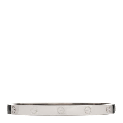 Cartier 18K White Gold LOVE Bracelet 19 2 of 3