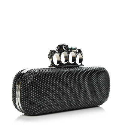 Alexander McQueen Studded Knucklebox Clutch Black 3 of 9