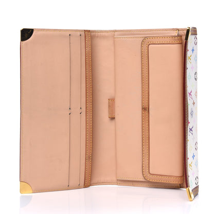 Louis Vuitton Monogram Multicolor Porte Tresor International Wallet White 4 of 13