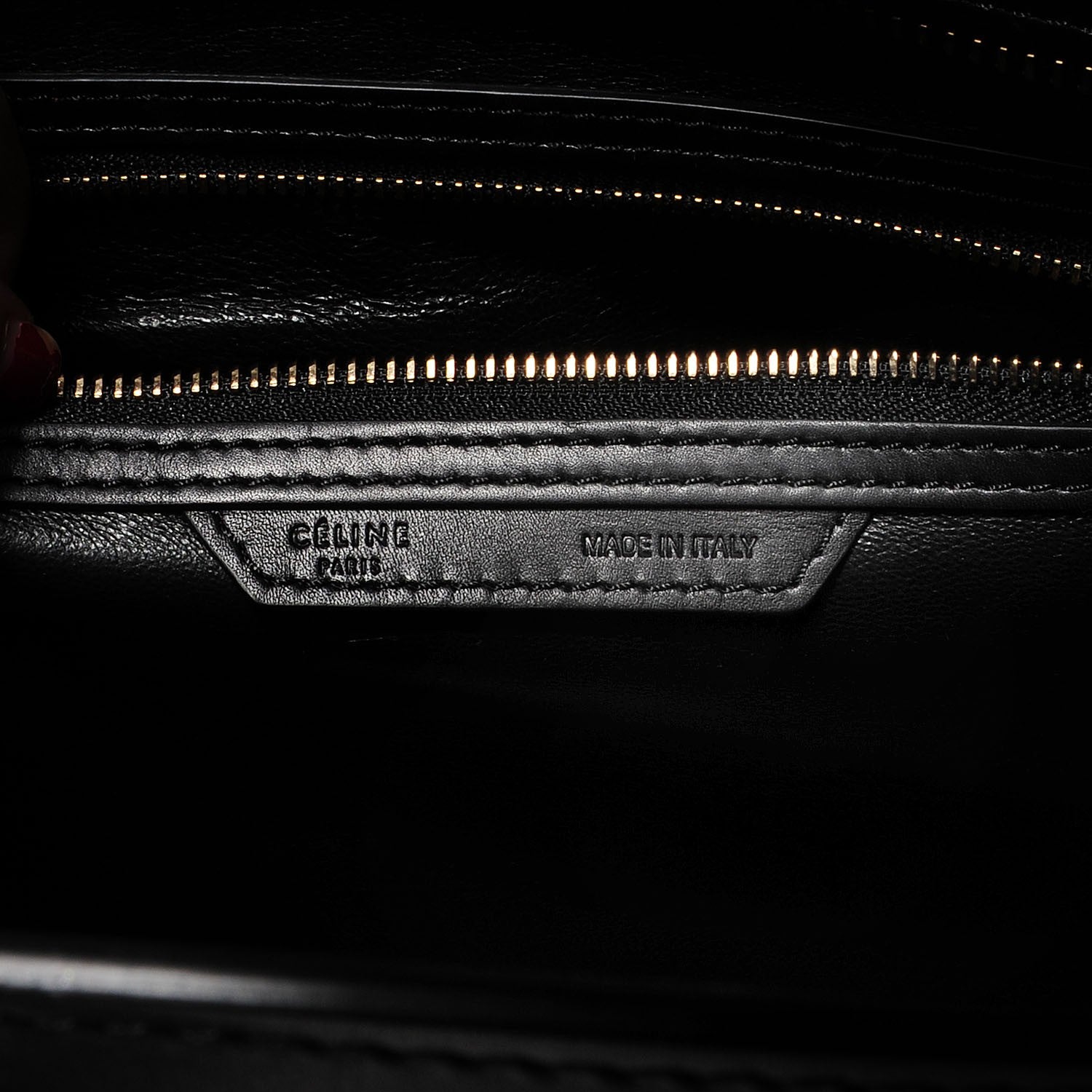 Celine Leopard Pony Hair Mini Luggage Black 5 of 8