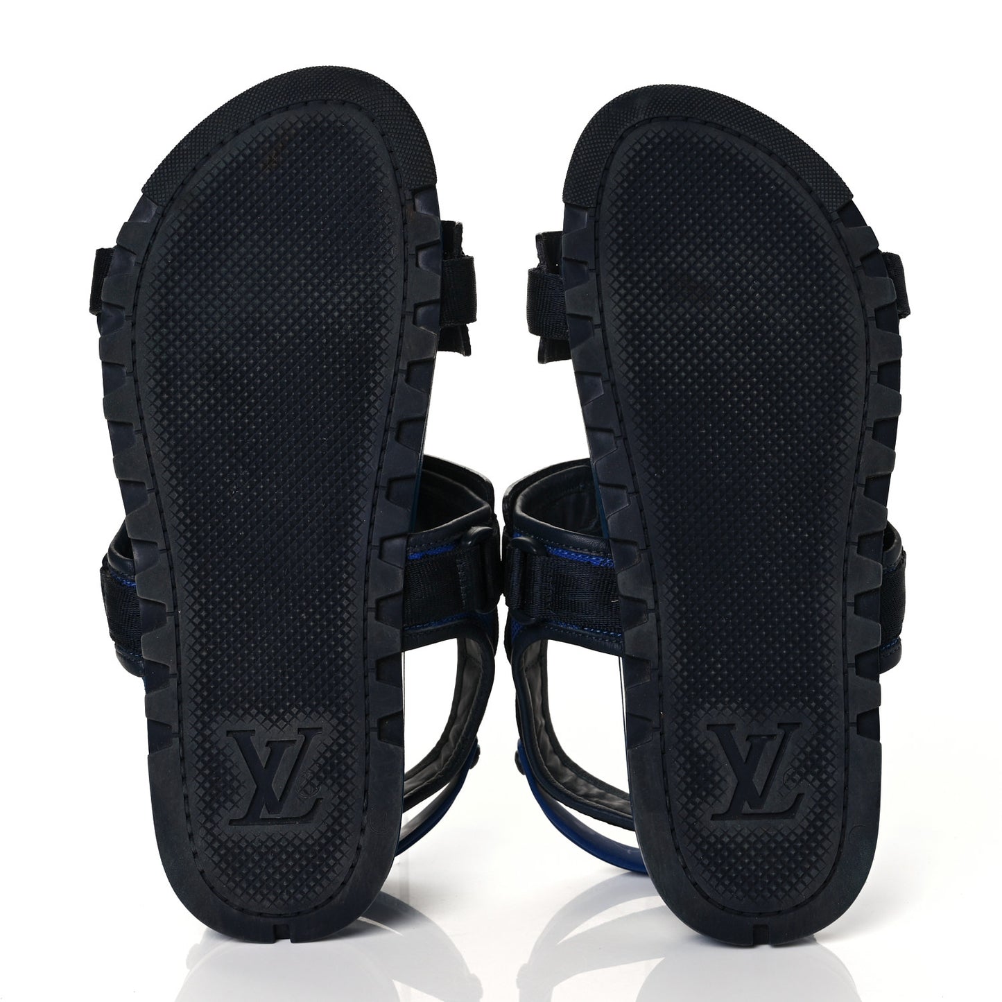 Damier Graphite Sandals 8 Navy