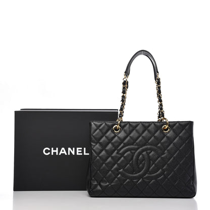 Chanel Caviar Quilted Grand Shopping Tote GST Black 10 of 10
