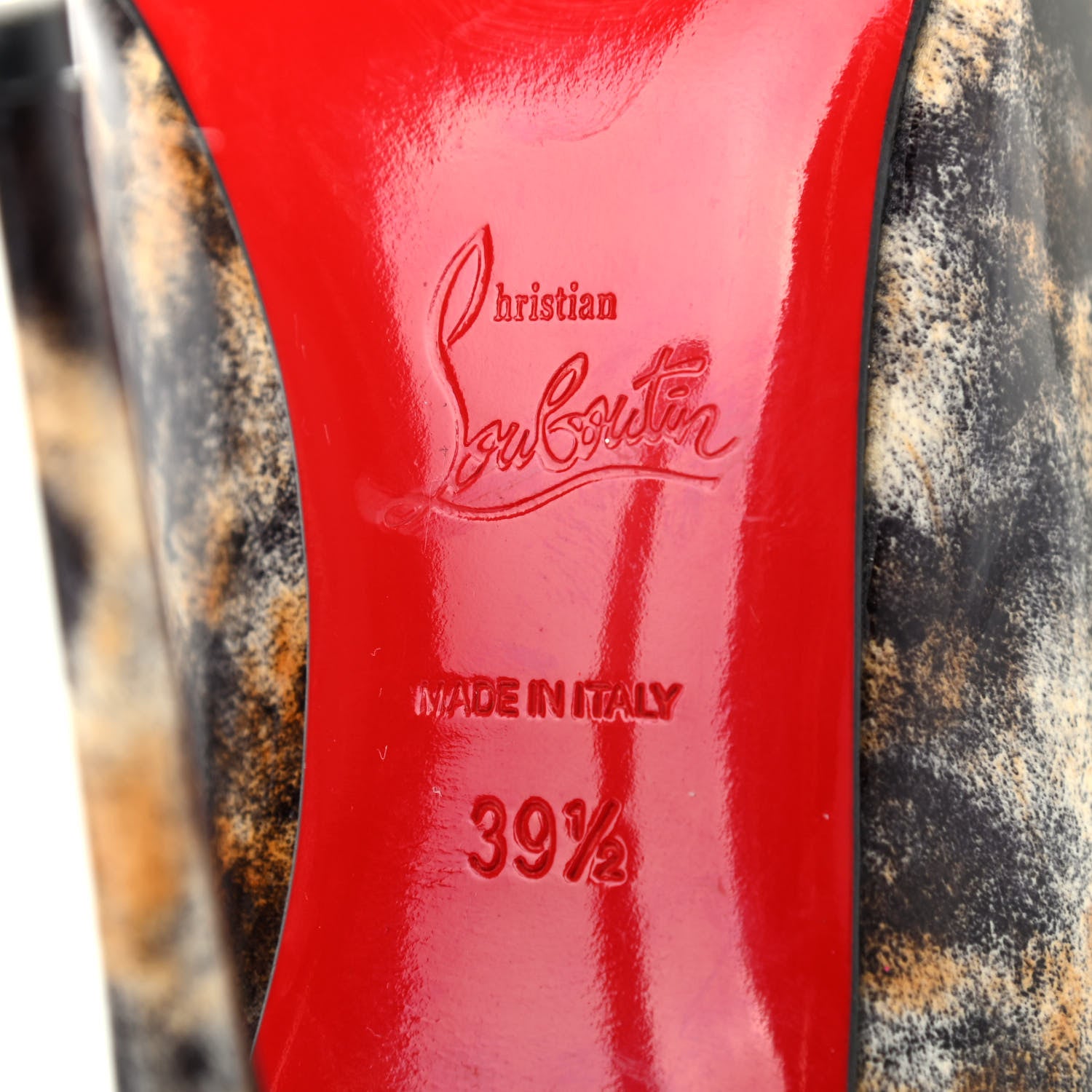 Christian Louboutin Patent Vernis Mouchete So Kate 120 Pumps 39.5 Black 6 of 10