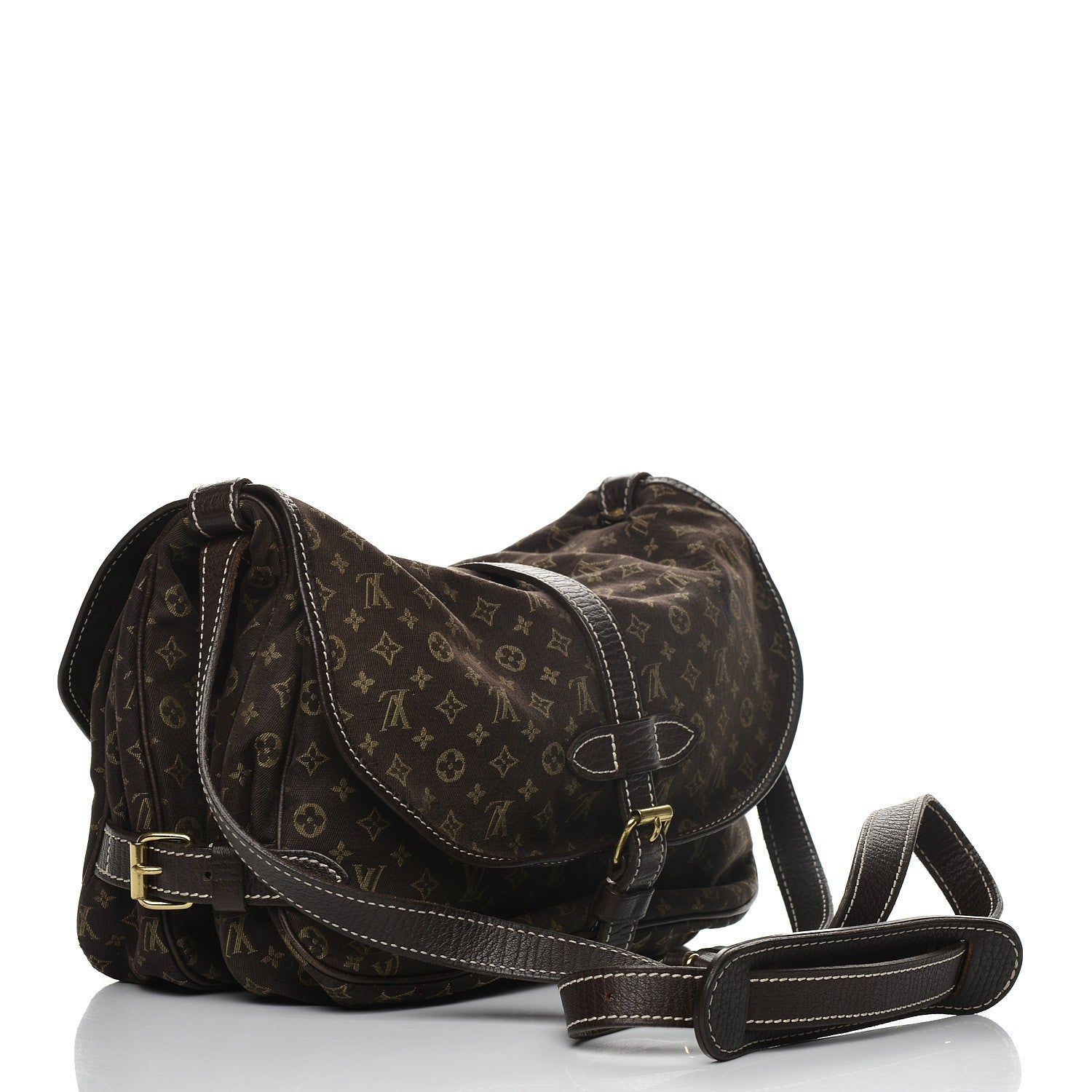 Louis Vuitton Monogram Idylle Saumur MM Fusain 3 of 14