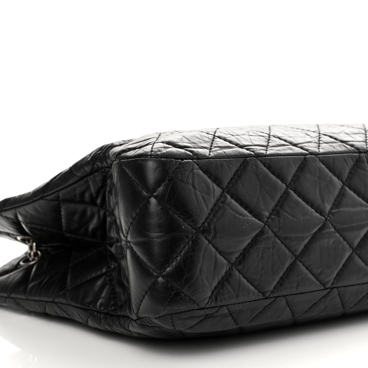 Chanel Aged Calfskin Reissue 2.55 Tote Black 9 of 15