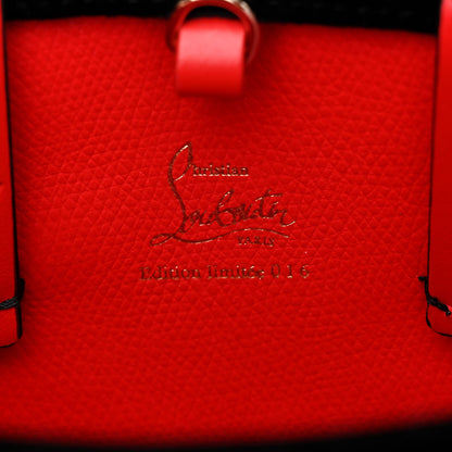 Christian Louboutin Velour Eyelet Nano Cabata Tote Black Multicolor 7 of 14