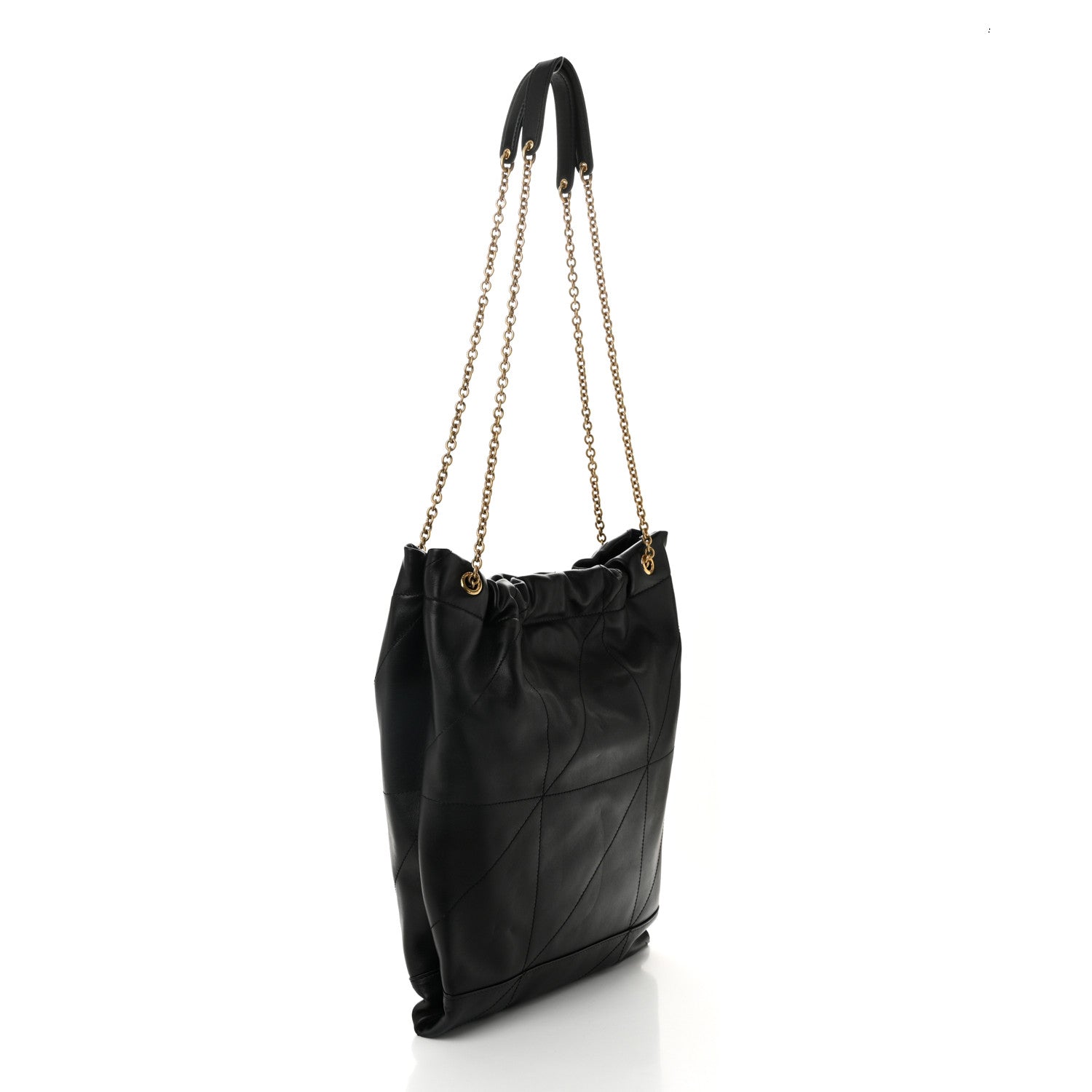 Saint Laurent Lambskin Matelasse Monogram Medium Jamie 4.3 Pochon Black 4 of 12