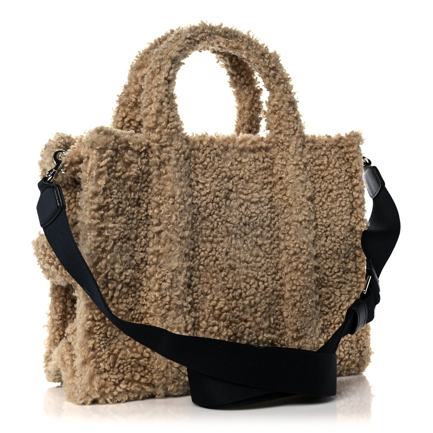 Polyester Cotton The Teddy Traveler Tote Bag Beige