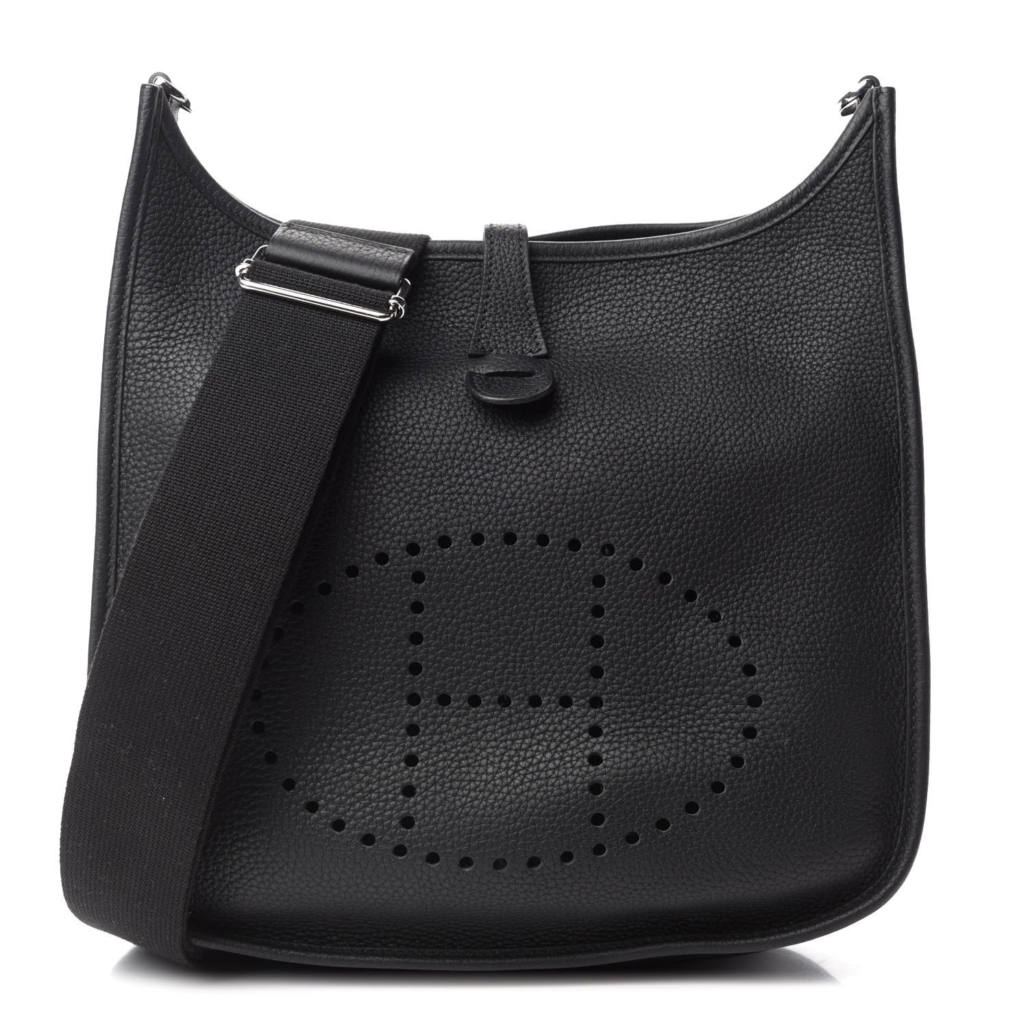 Hermes Taurillon Clemence Evelyne III PM Black 1 of 10