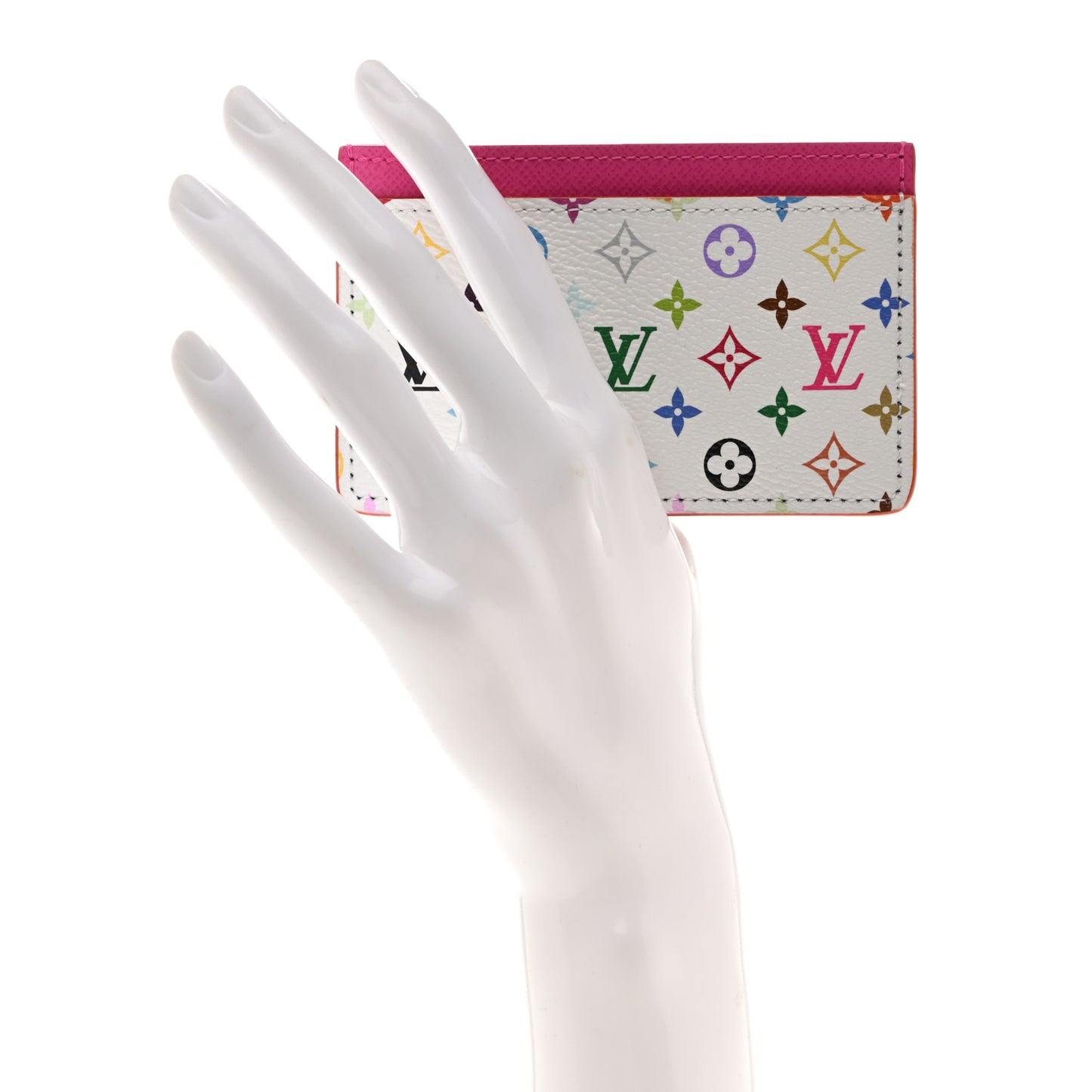 LV X TM Monogram Multicolor Card Holder Kawaii Pink