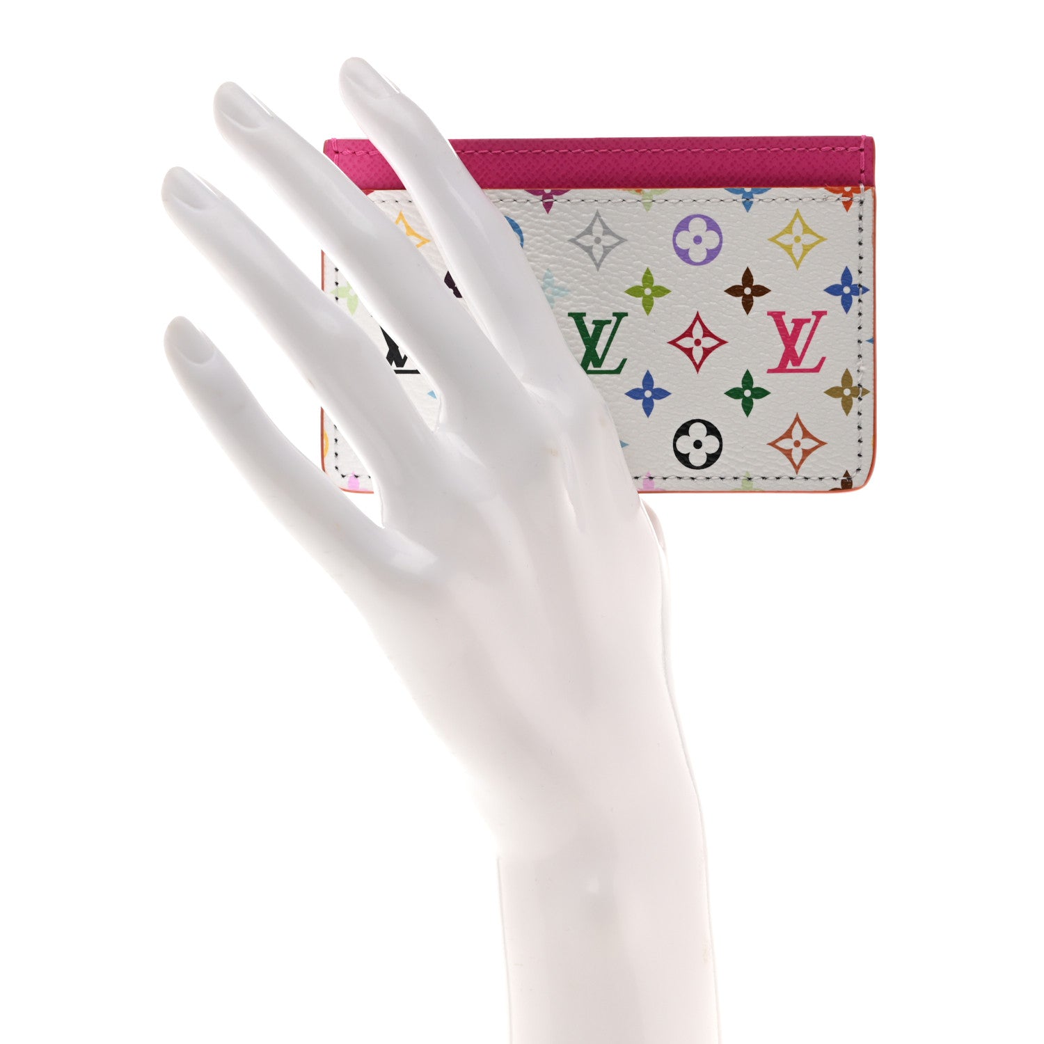 Louis Vuitton LV X TM Monogram Multicolor Card Holder Kawaii Pink 2 of 7