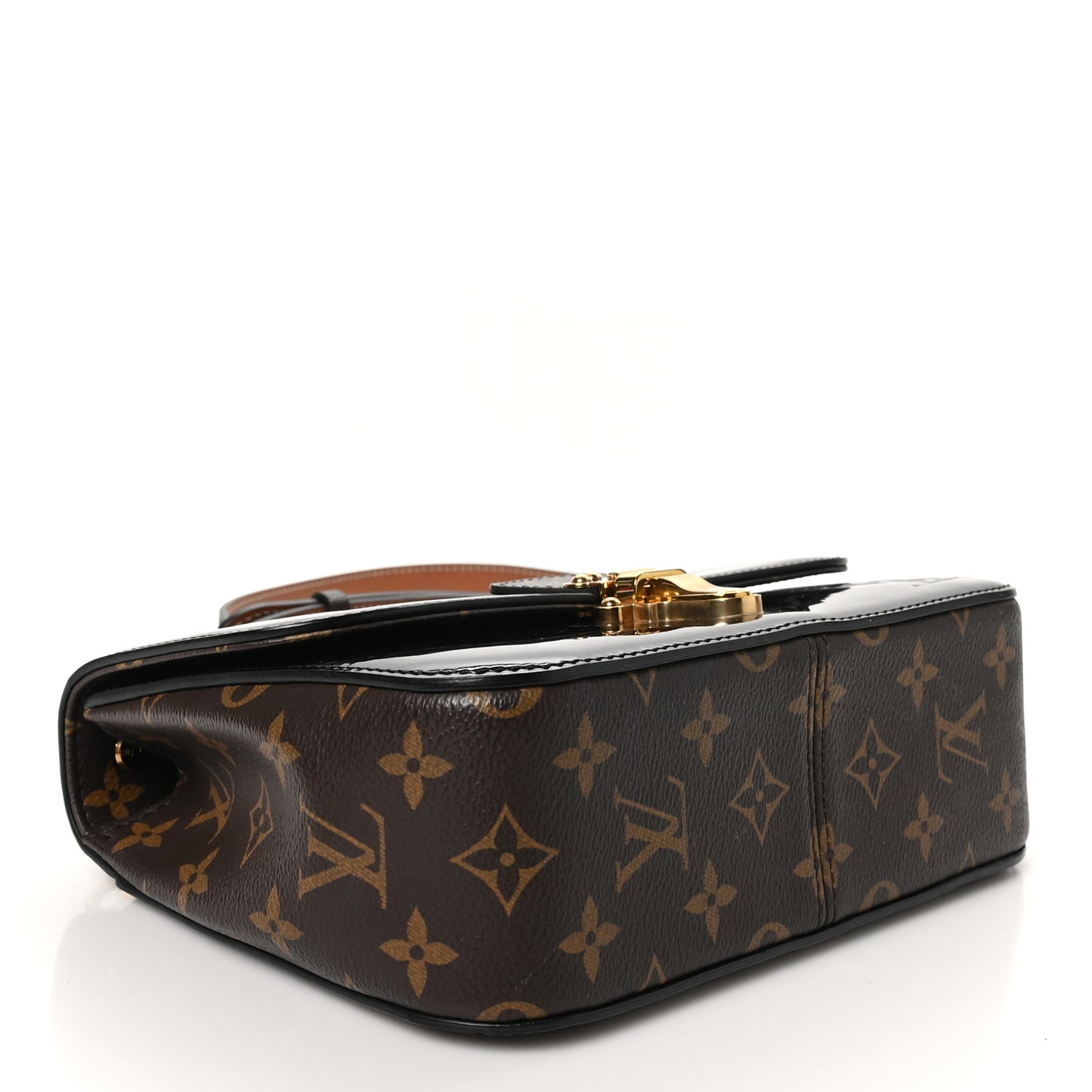 Patent Calfskin Monogram Cherrywood BB Black