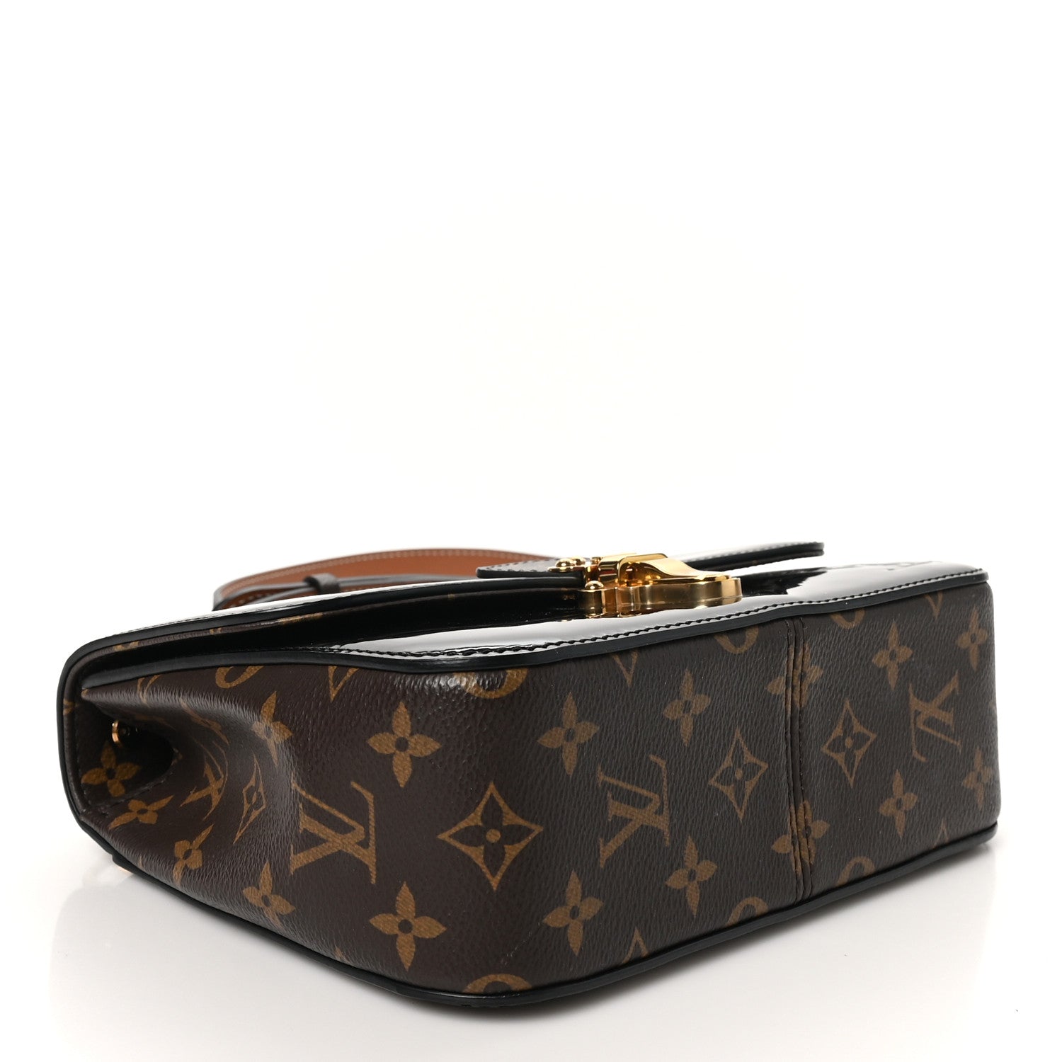 Louis Vuitton Patent Calfskin Monogram Cherrywood BB Black 4 of 9