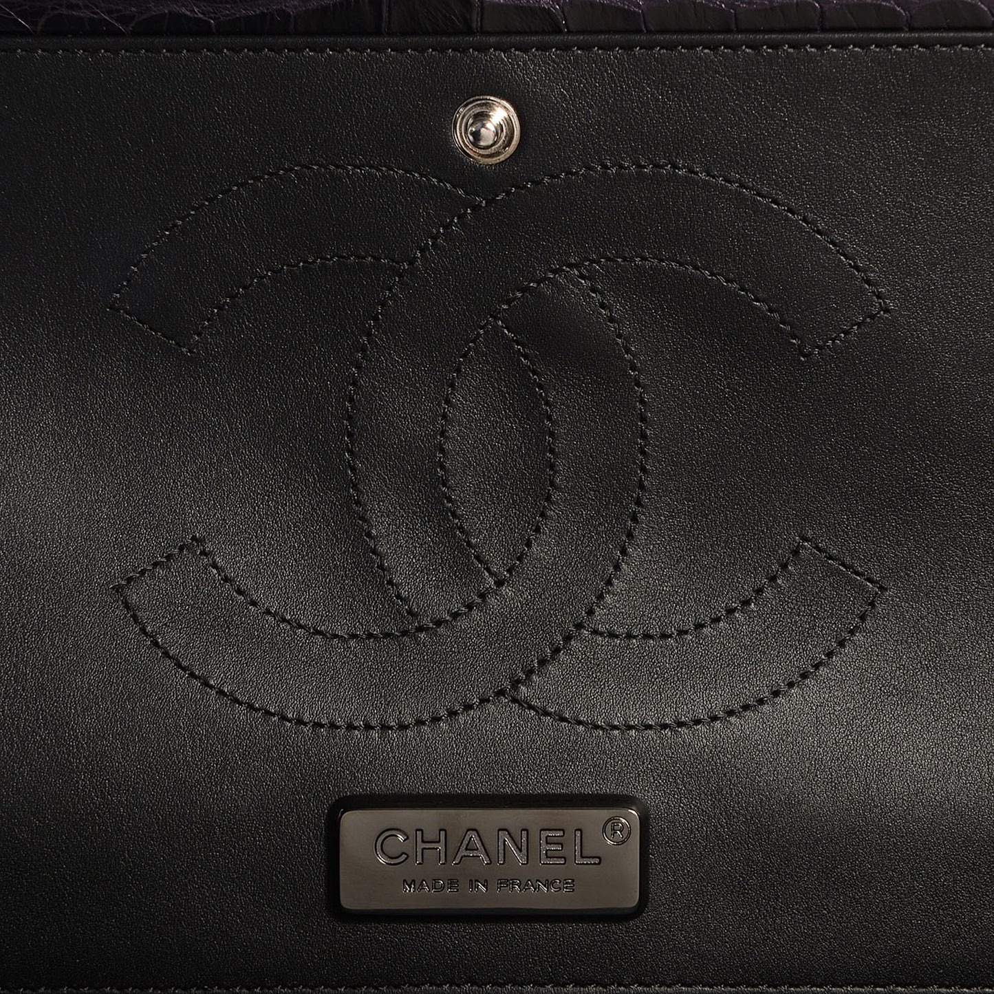 Alligator Jumbo Double Flap Purple