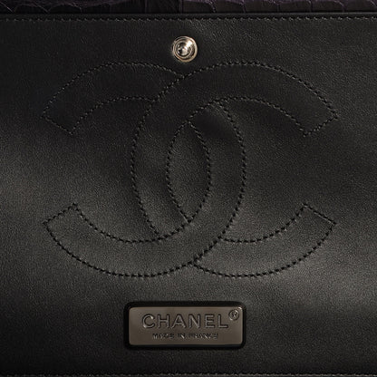 Chanel Alligator Jumbo Double Flap Purple 7 of 9