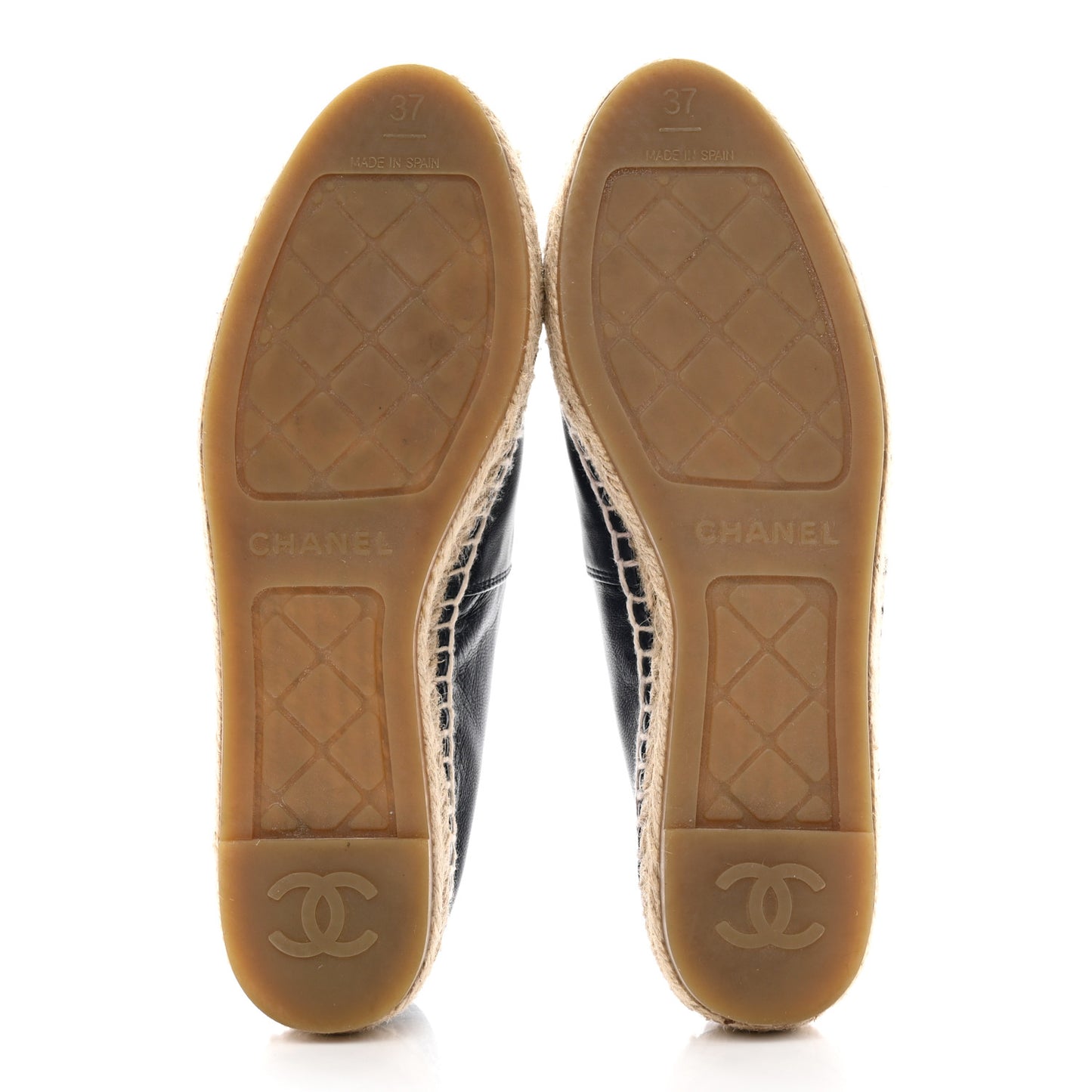 Lambskin CC Espadrilles 37 Navy Fuchsia Black