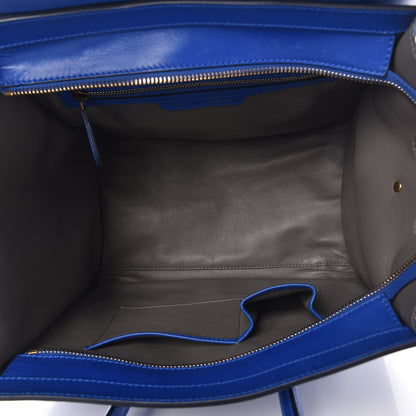 Celine Smooth Calfskin Suede Mini Luggage Royal Blue 5 of 15