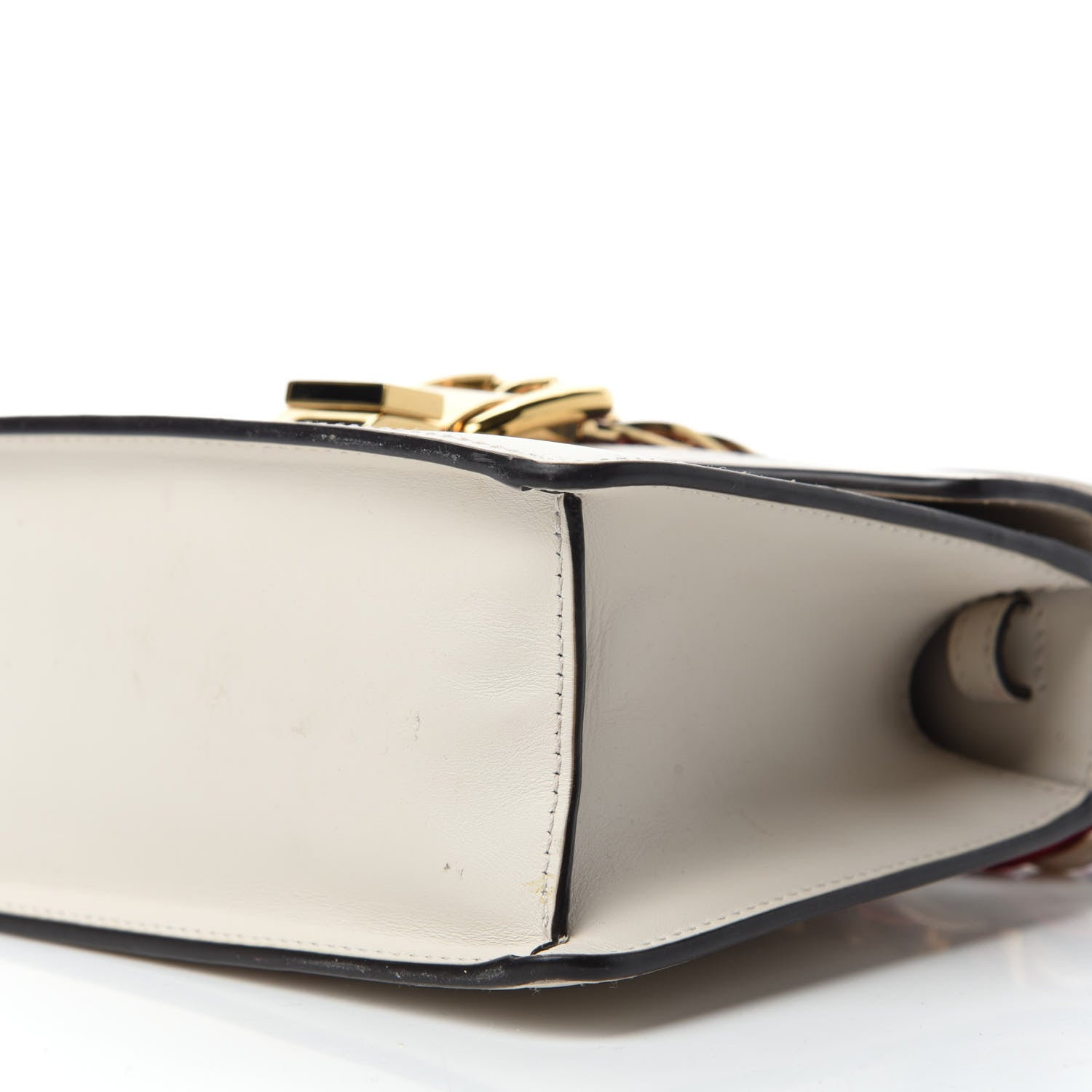 Gucci Calfskin Mini Sylvie Top Handle Bag White 7 of 15