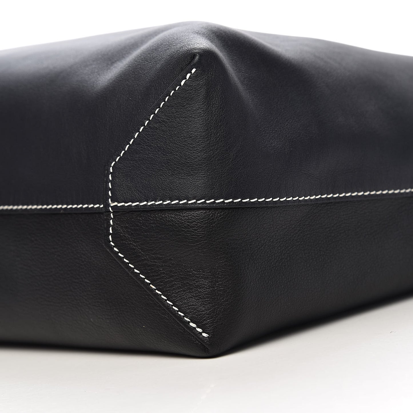 Veau Sikkim Double Sens 36 Reversible Tote Graphite Black Bleu Thalassa