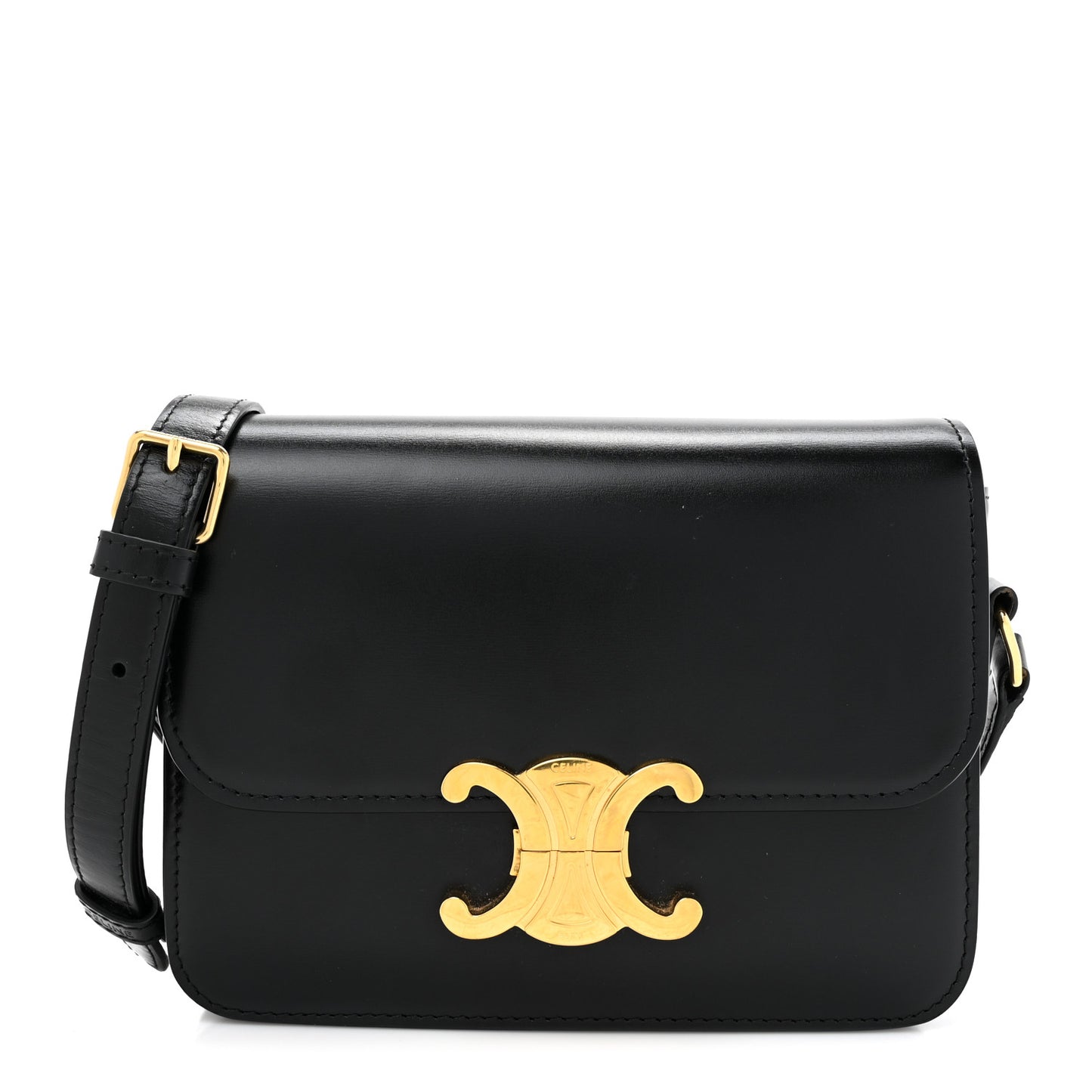 Shiny Calfskin Teen Triomphe Black