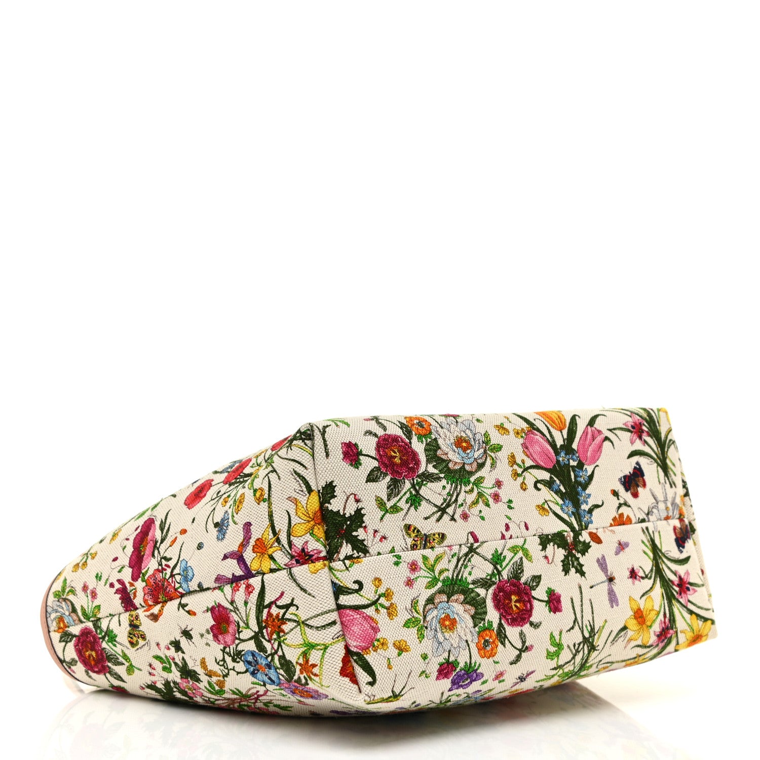Gucci Canvas Flora Floral Medium Jolicoeur Tote White 4 of 13