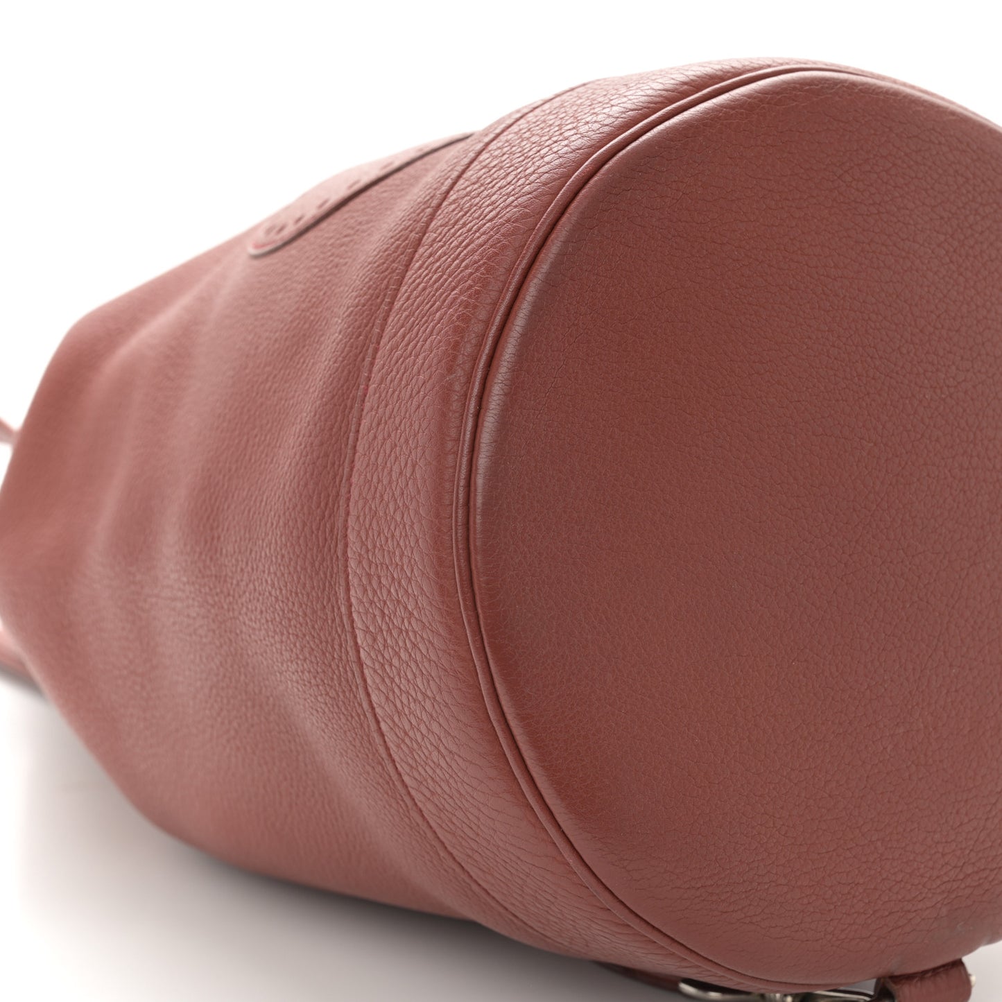 Taurillon Clemence Lunch Drawstring Bag Rouge H
