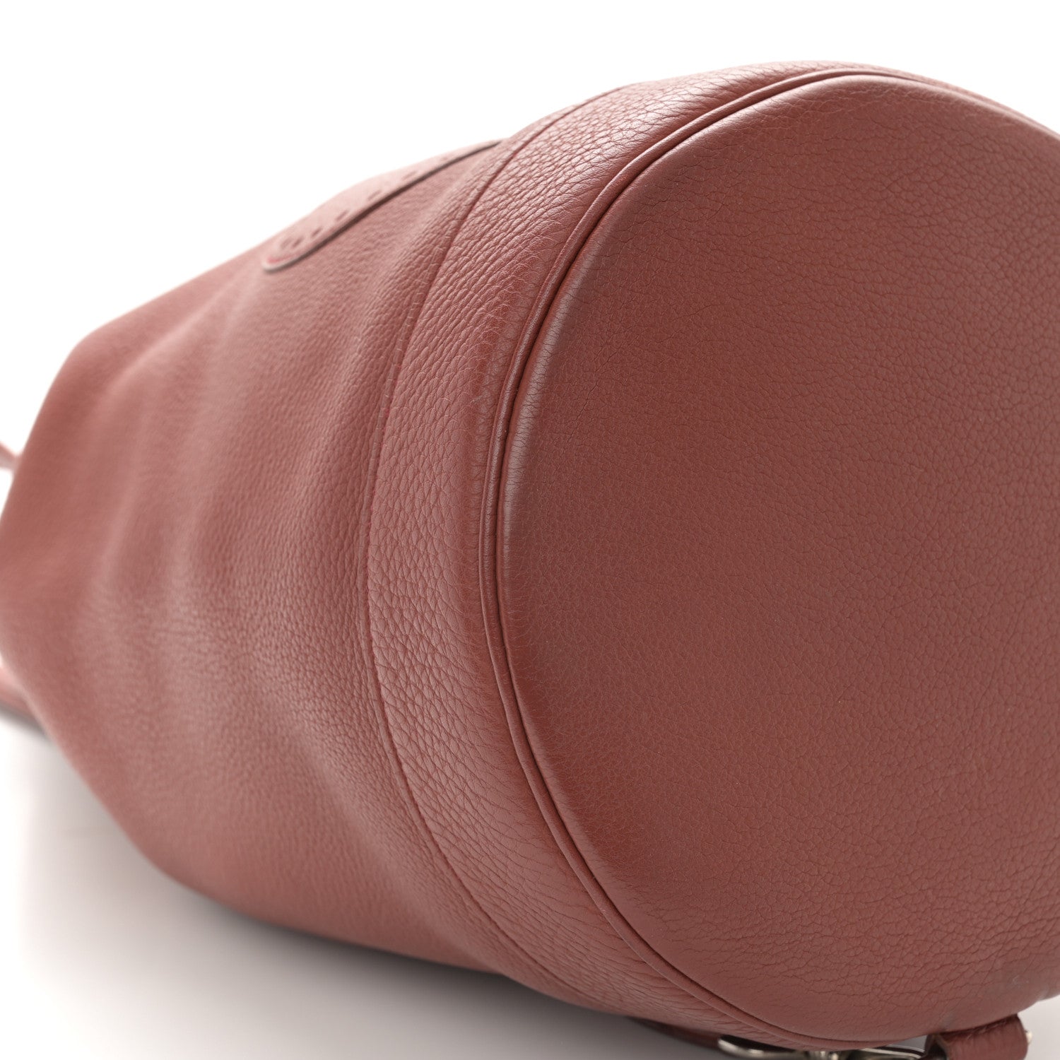 Hermes Taurillon Clemence Lunch Drawstring Bag Rouge H 9 of 10