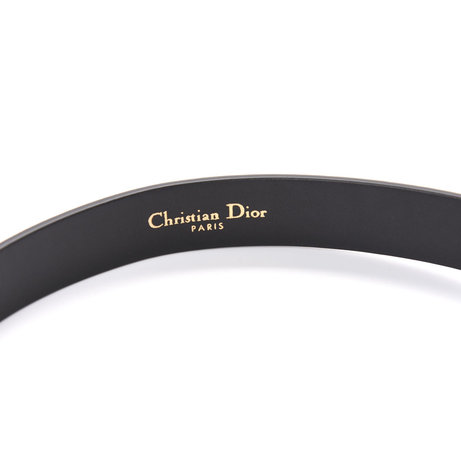 Christian Dior Calfskin Saddle Belt 80 Black 4 of 7