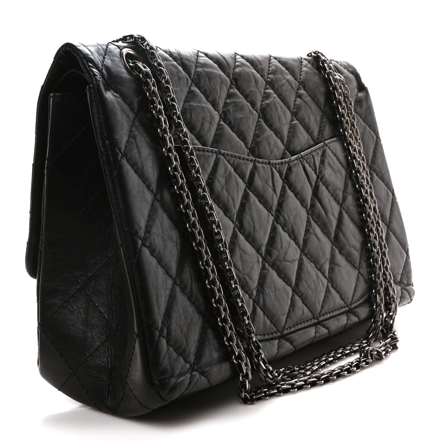 Chanel Aged Calfskin Quilted 2.55 Reissue 227 Flap Black 3 of 11