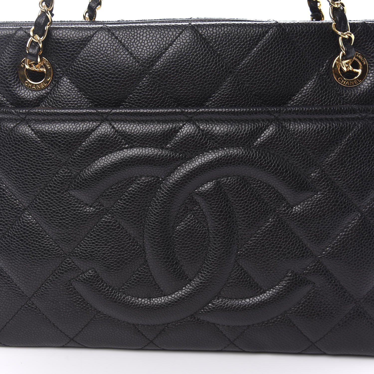 Chanel Caviar Quilted Timeless CC Soft Tote Black 10 of 11