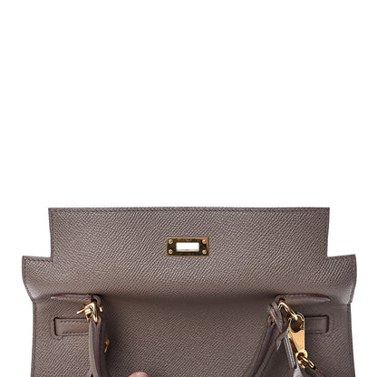 Hermes Epsom Kelly Sellier 25 Etain 32 of 40