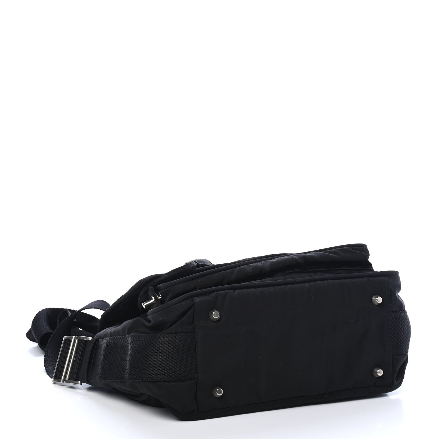 Prada Tessuto Nylon Messenger Bag Black 4 of 8