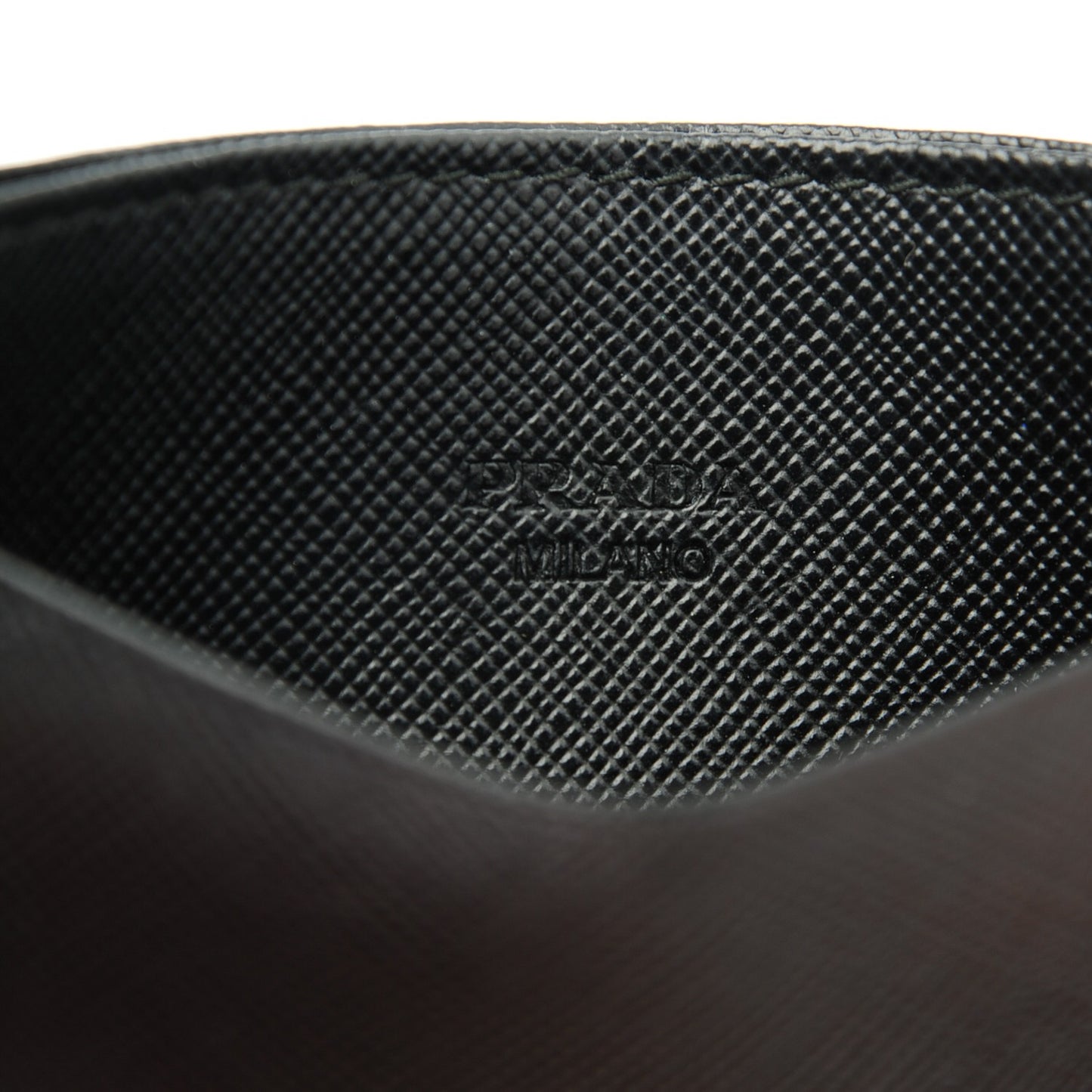 Saffiano Metal Card Case Black